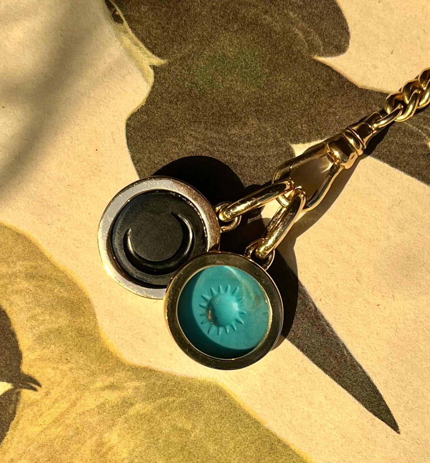 Onyx Swallow pendant