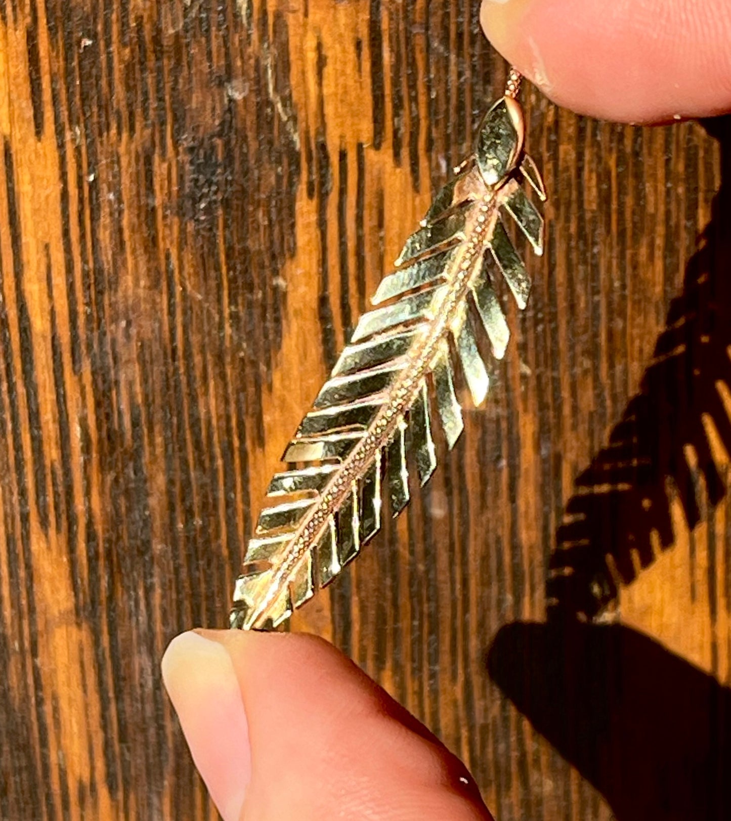 Gold feather pin/ connector