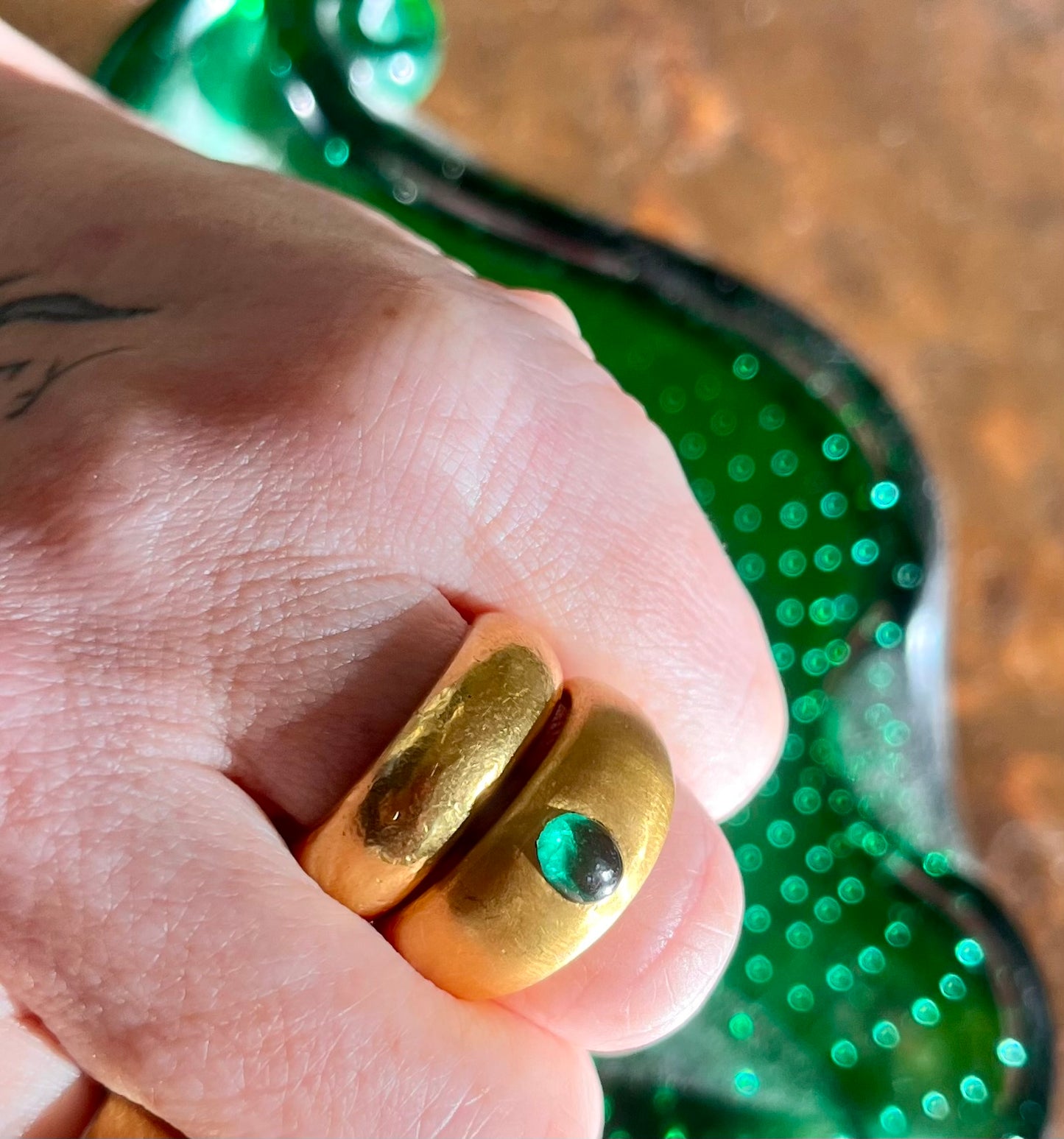 24k donut ring