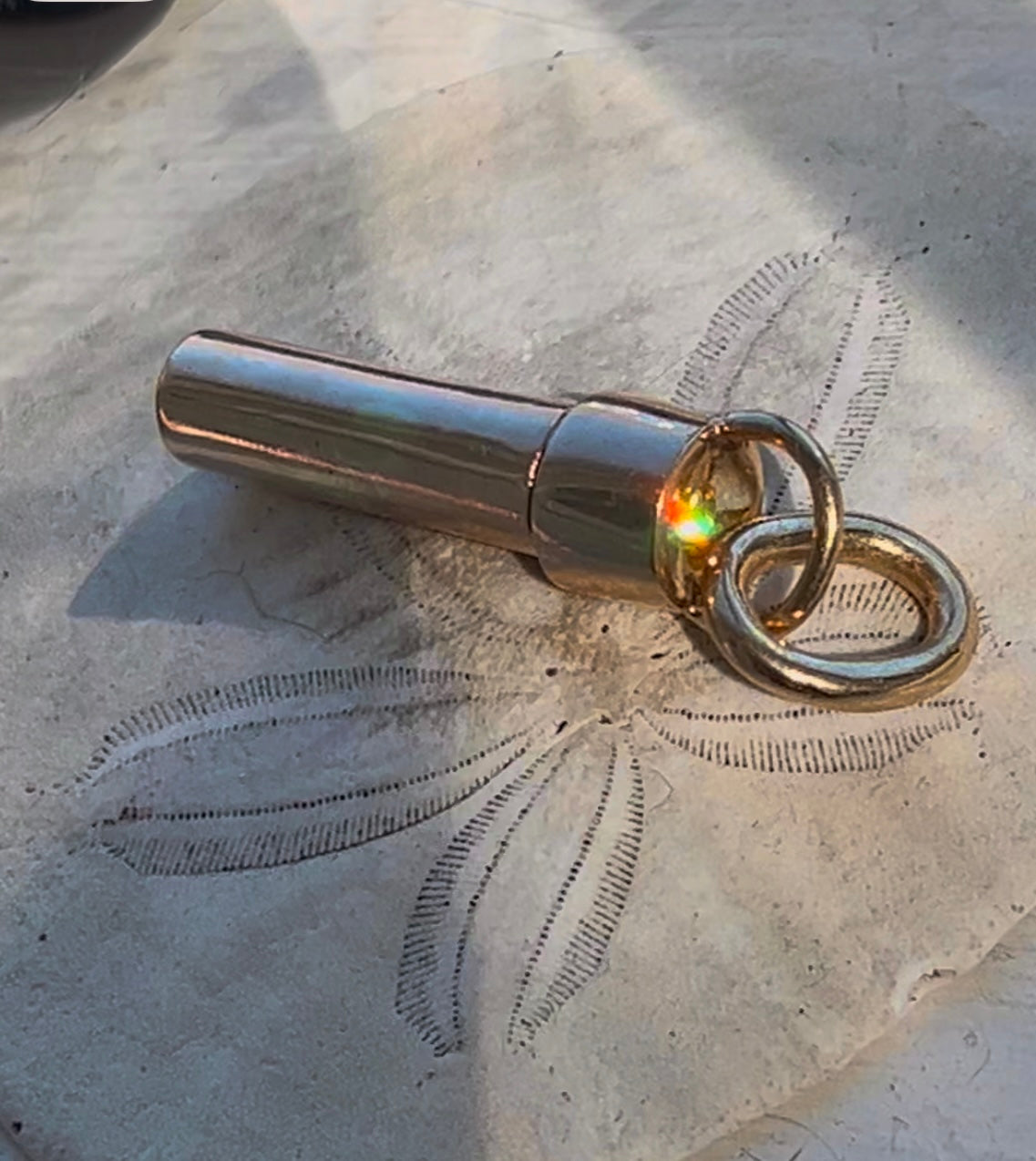 14k vessel pendant