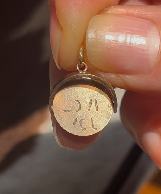 I love you spinner charm