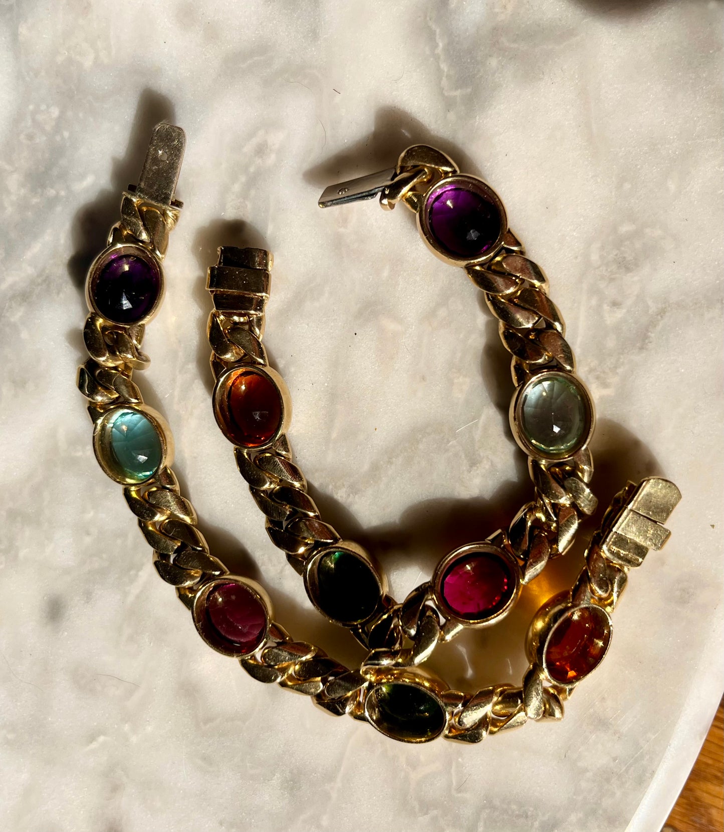 18k Gemstone bracelet