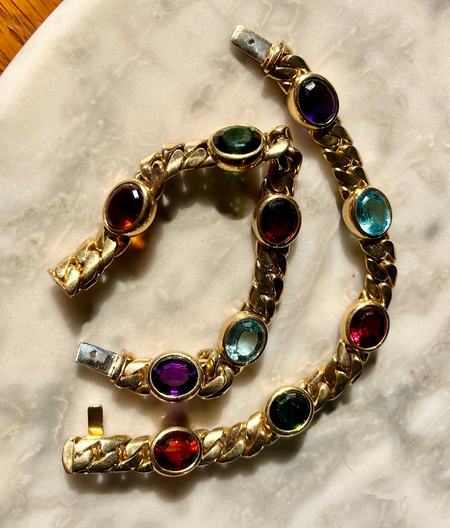 18k Gemstone bracelet