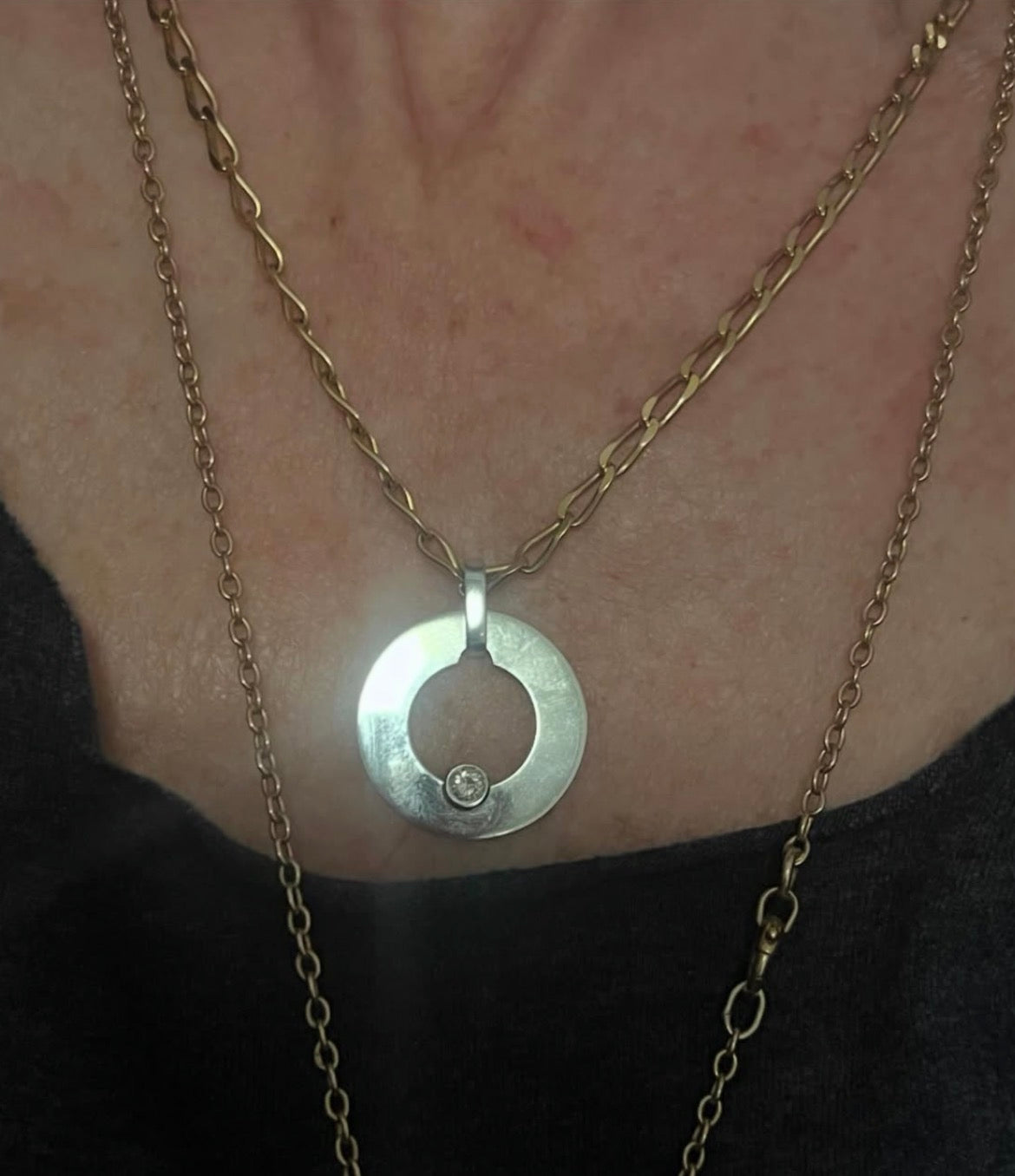 Vintage Dinh Van "Cible" pendant