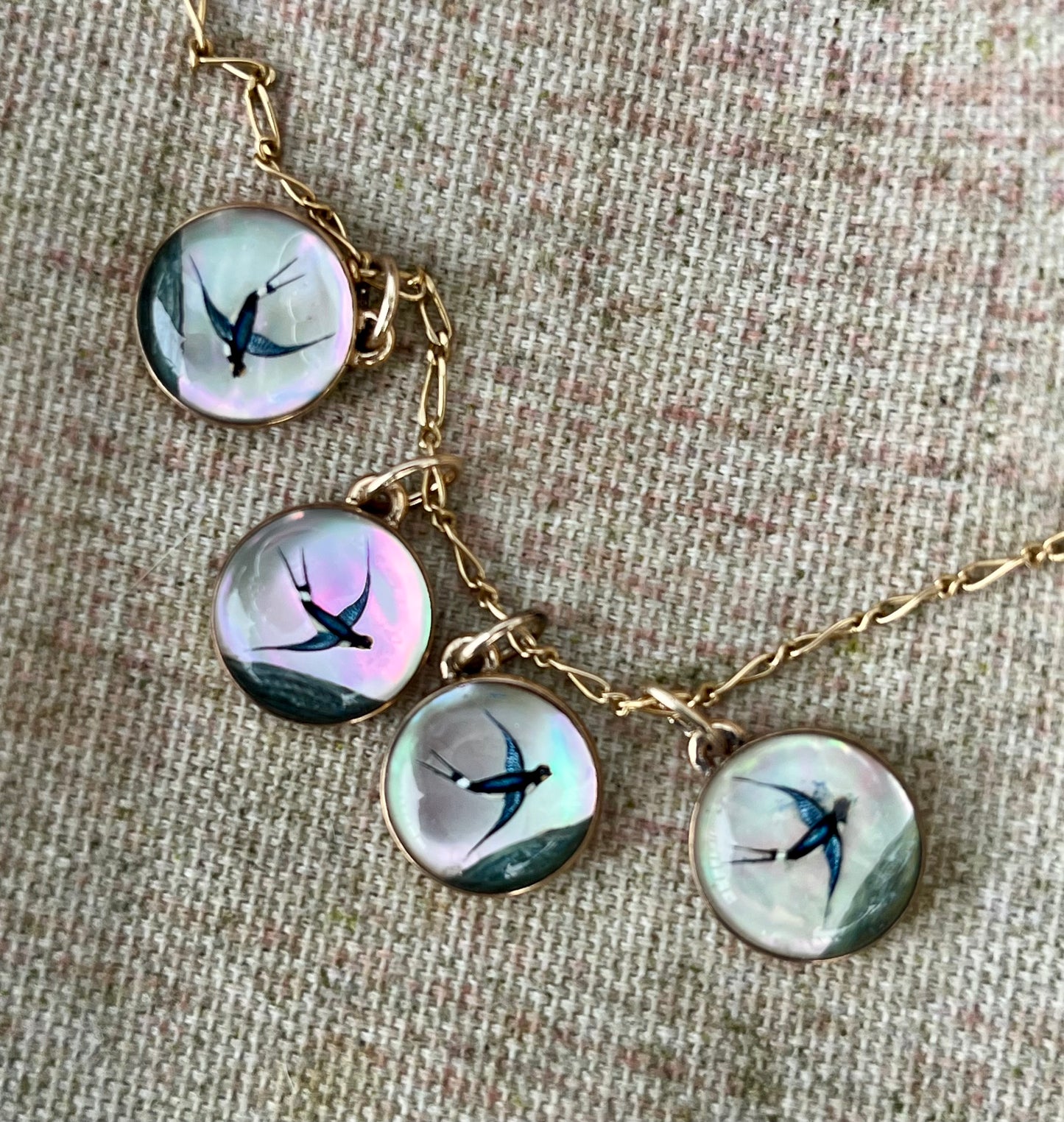 Swallow Essex Crystal charms