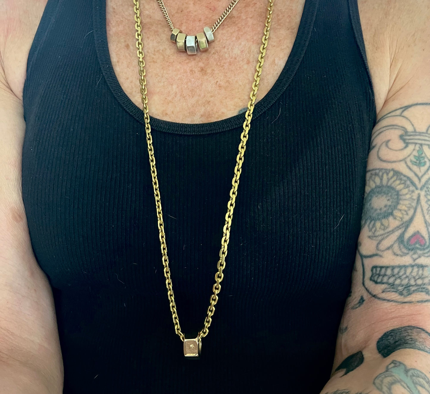 XL 14k nut charm / pendant