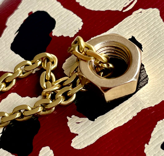 XL 14k nut charm / pendant