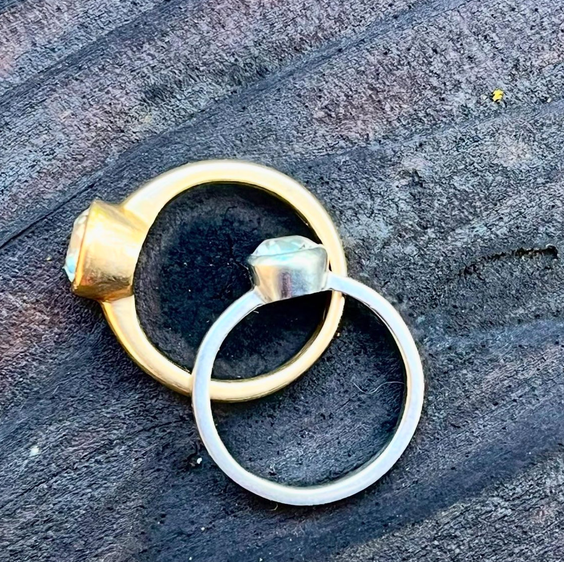 22k or platinum hand crafted solitaire settings