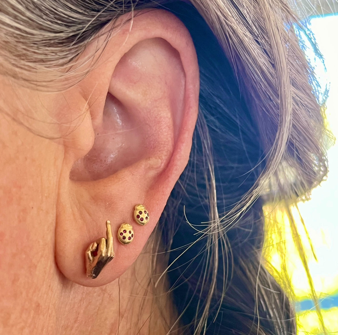Ladybug earrings
