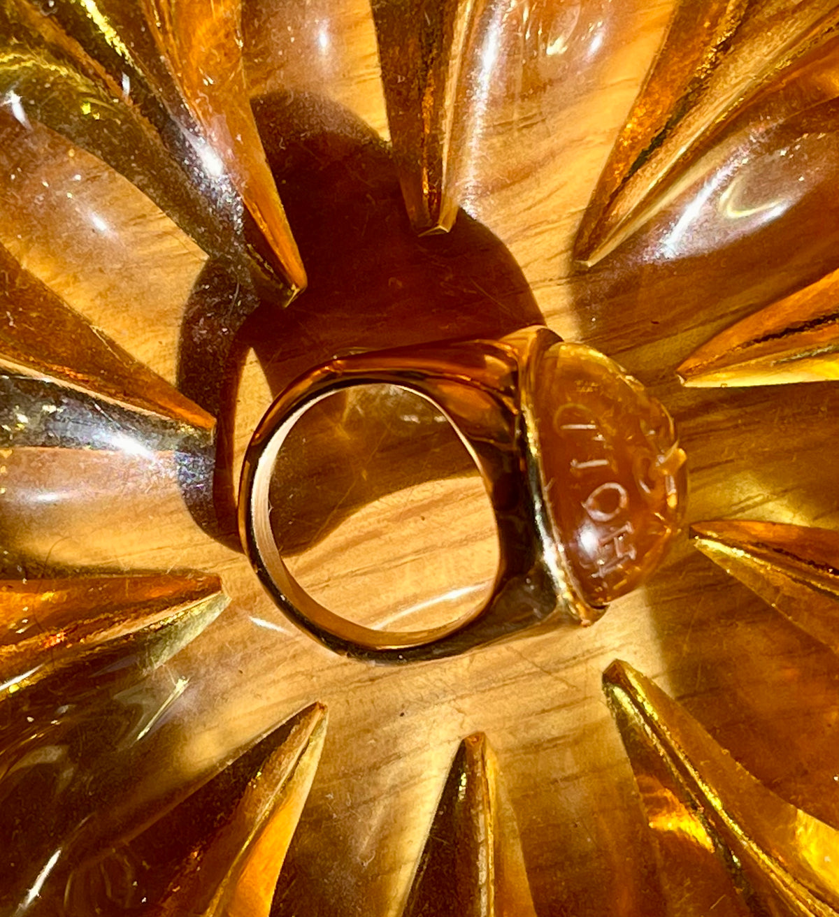 Hold Fast citrine anchor ring