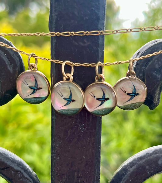 Swallow Essex Crystal charms