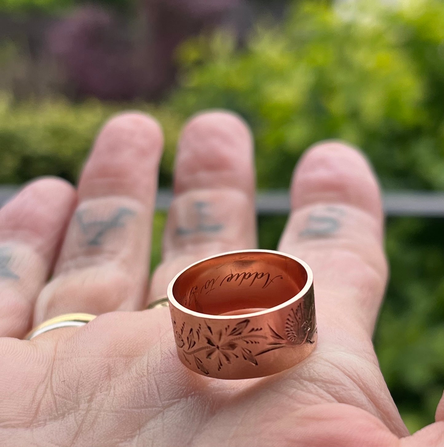Antique sparrow ring