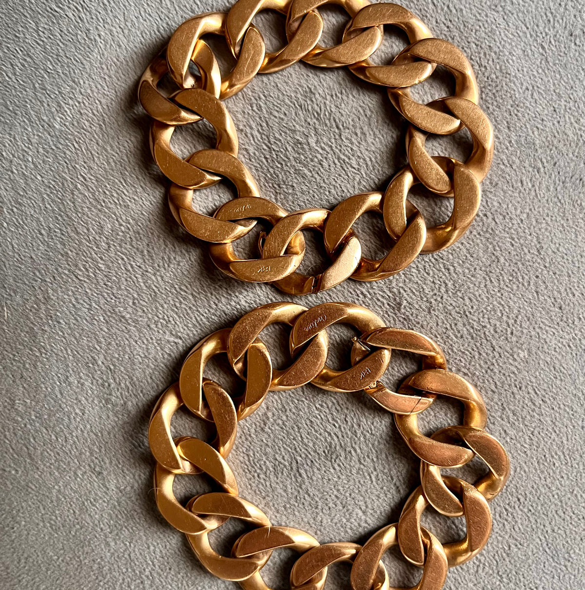Vintage Cartier 18k bracelet necklace set