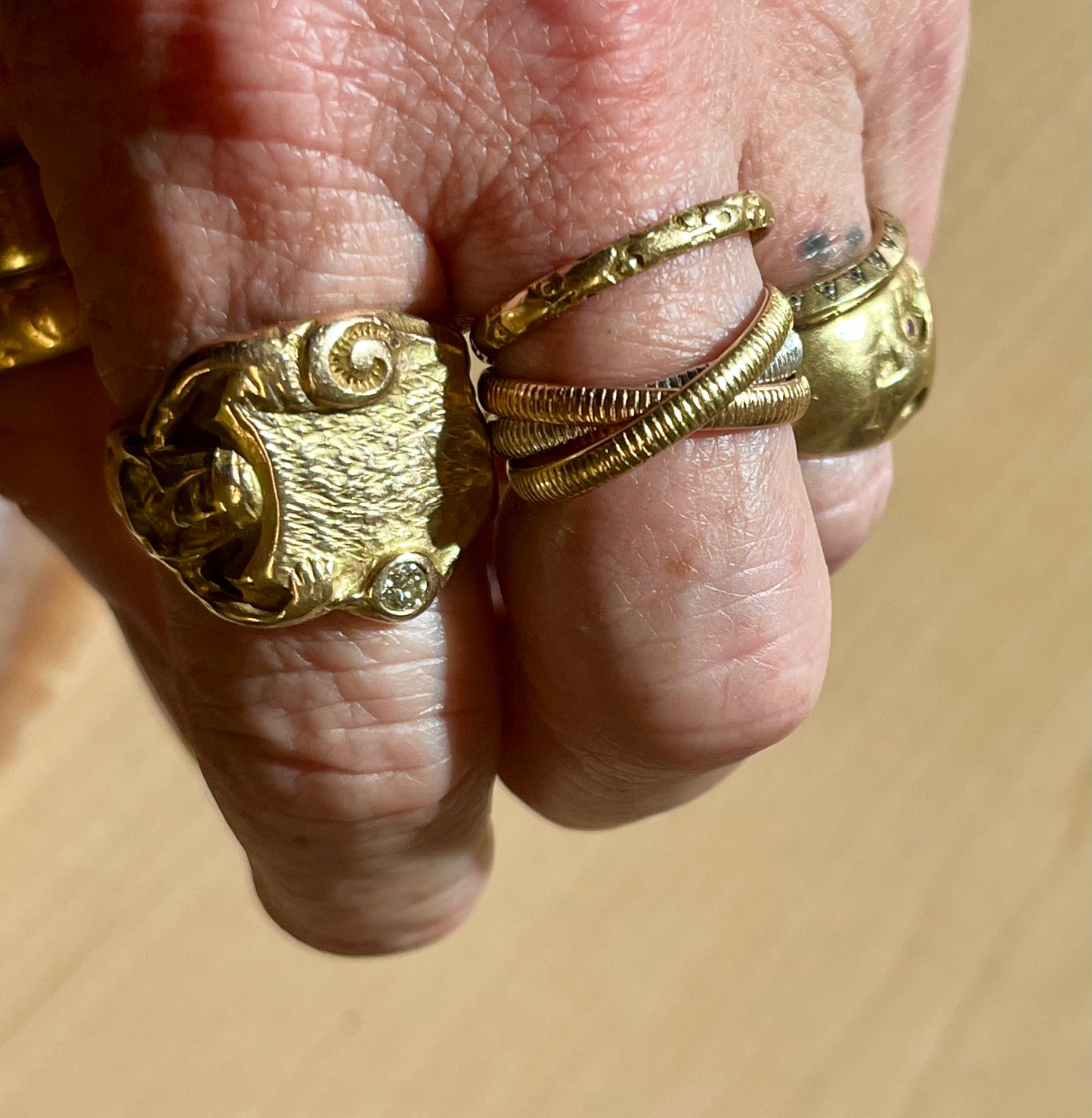 Vintage Cartier trilogy ring