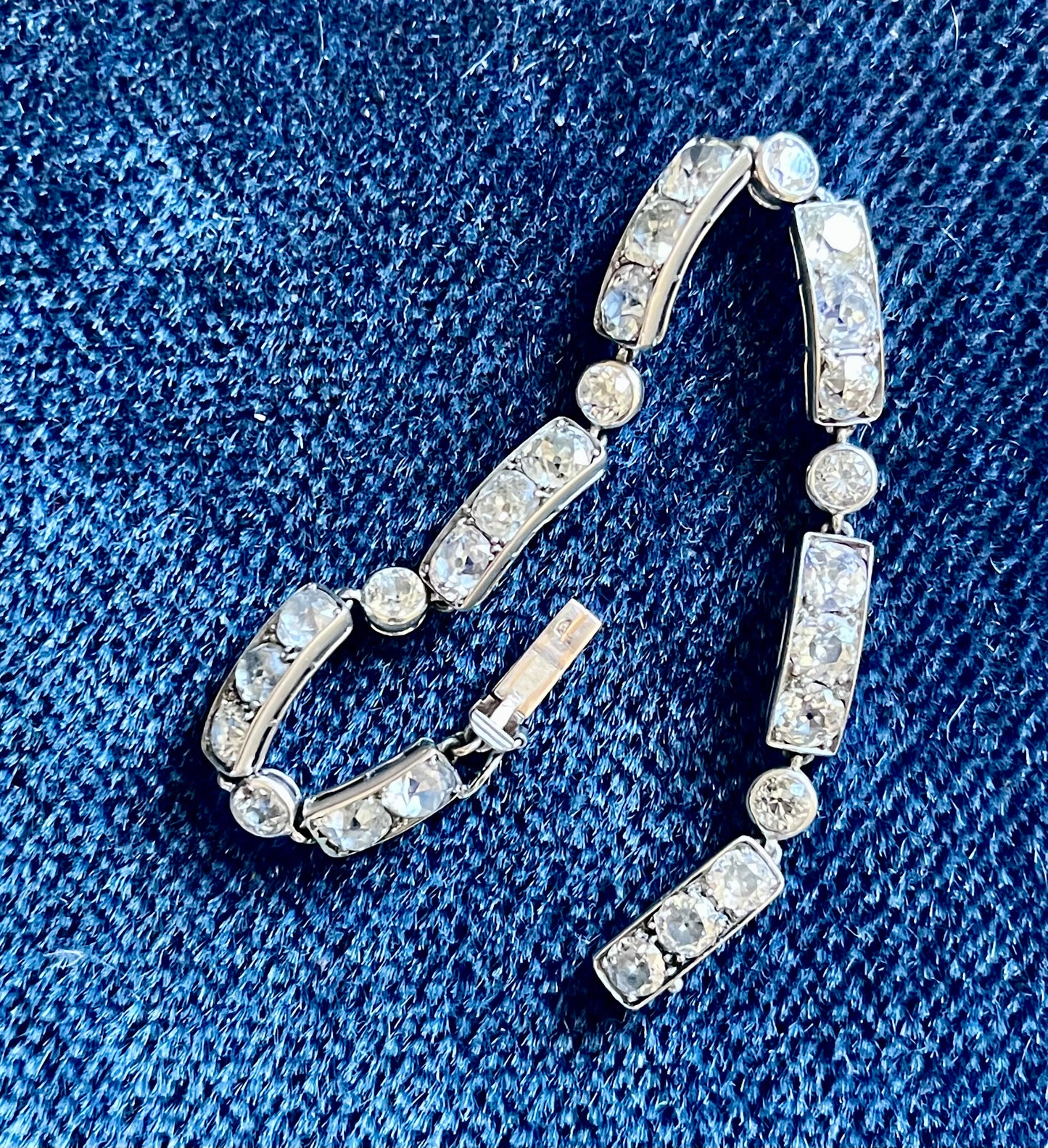 Old mine cut diamond bracelet