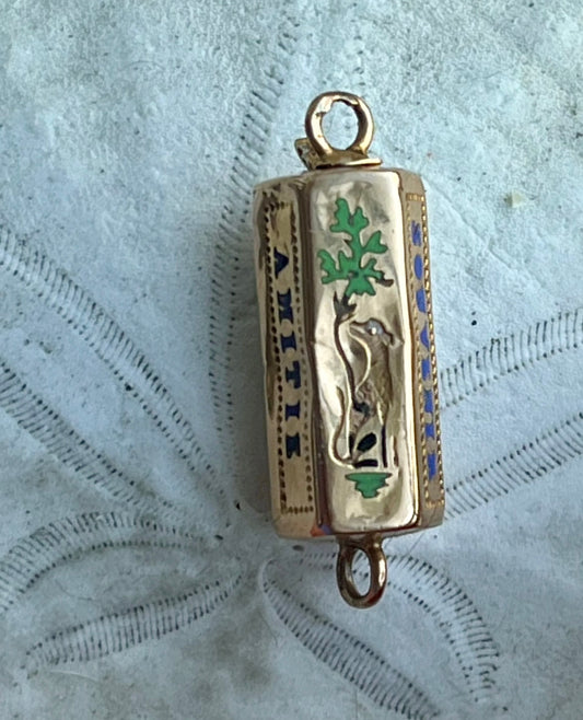 French antique barrel clasp