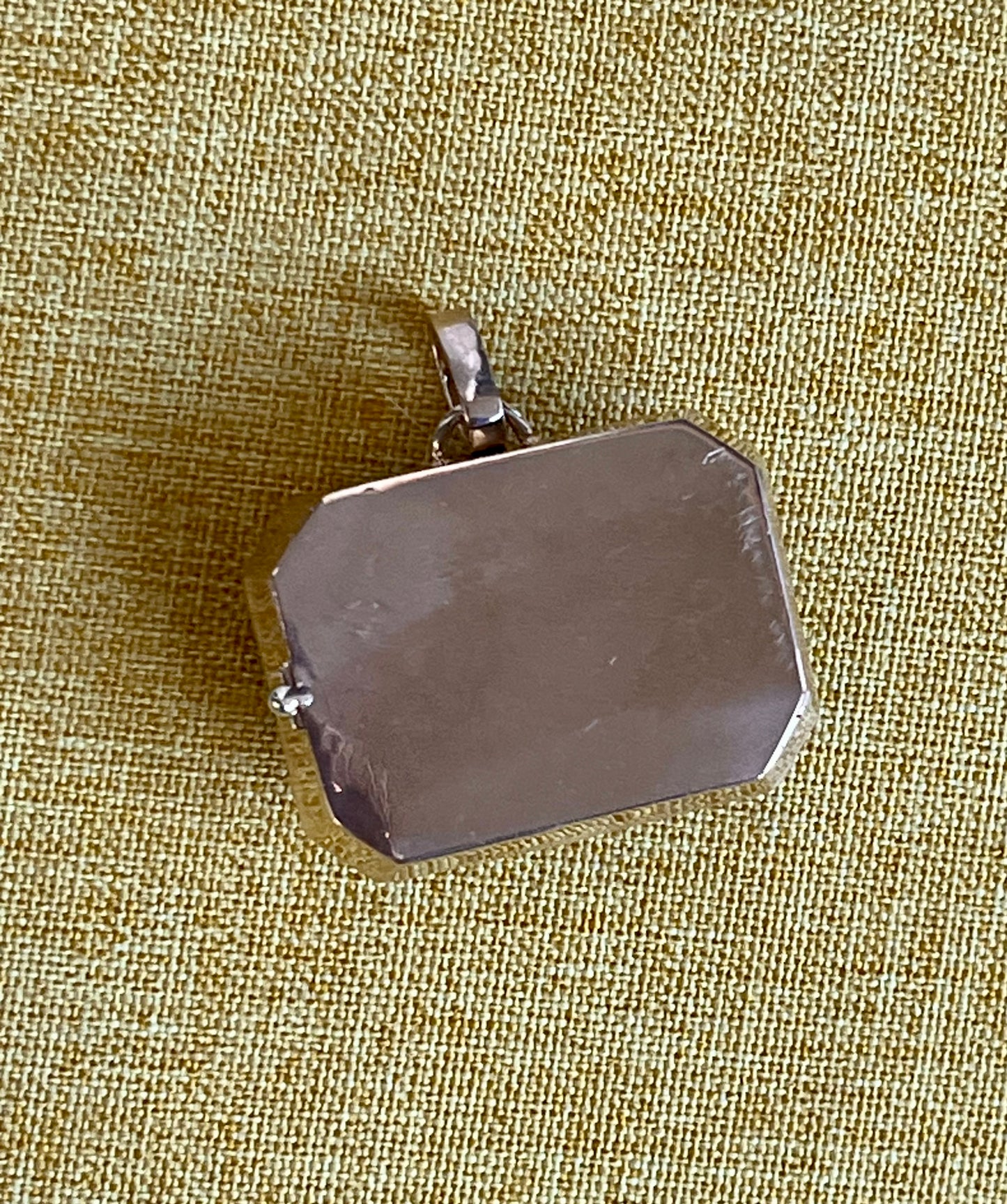 Chrysoprase grasshopper locket