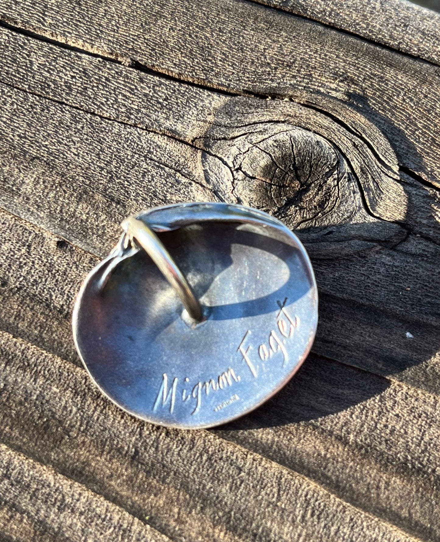 Mignon Faget vintage silver clam pendant