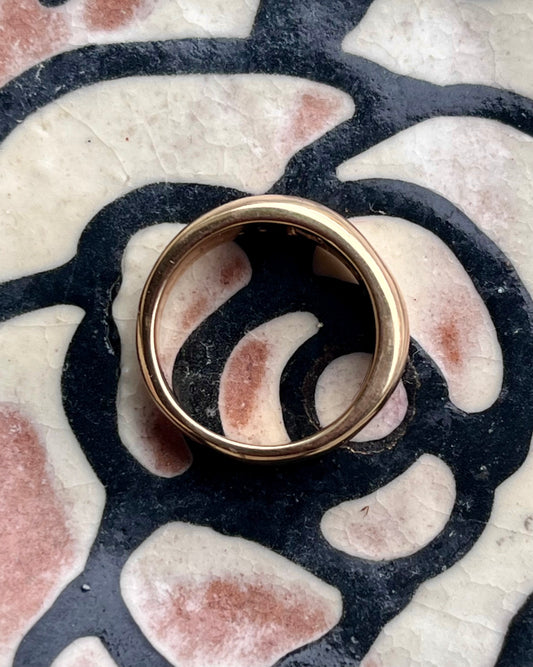 Handmade 18 K donut ring