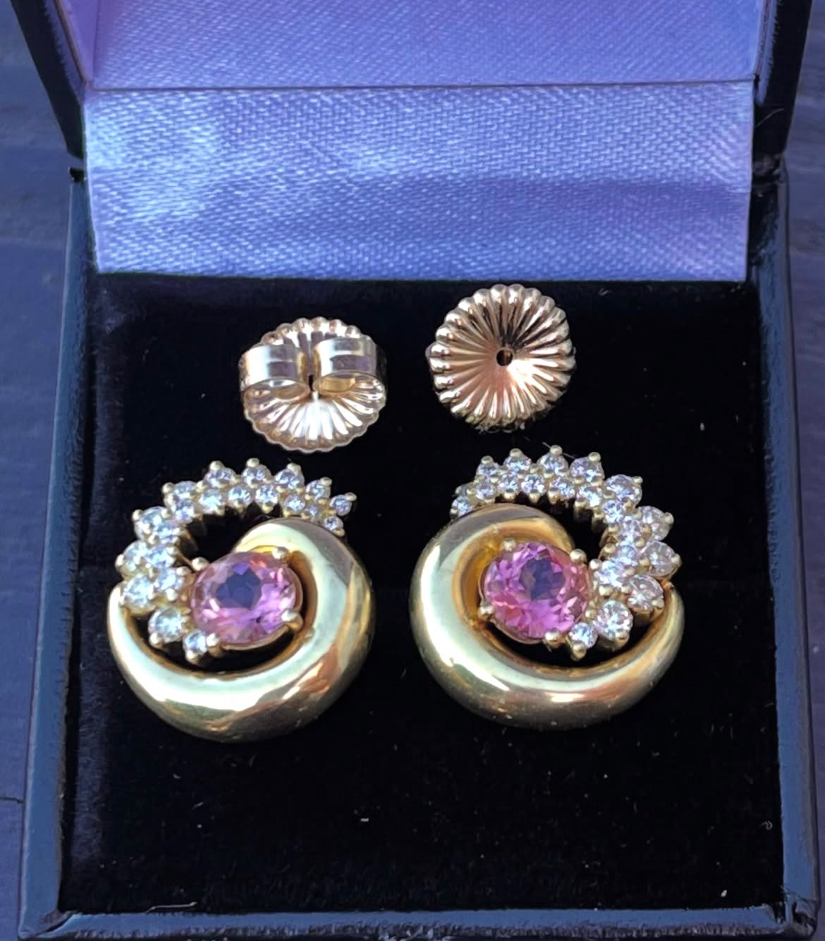 Jose Hess vintage 18k earrings