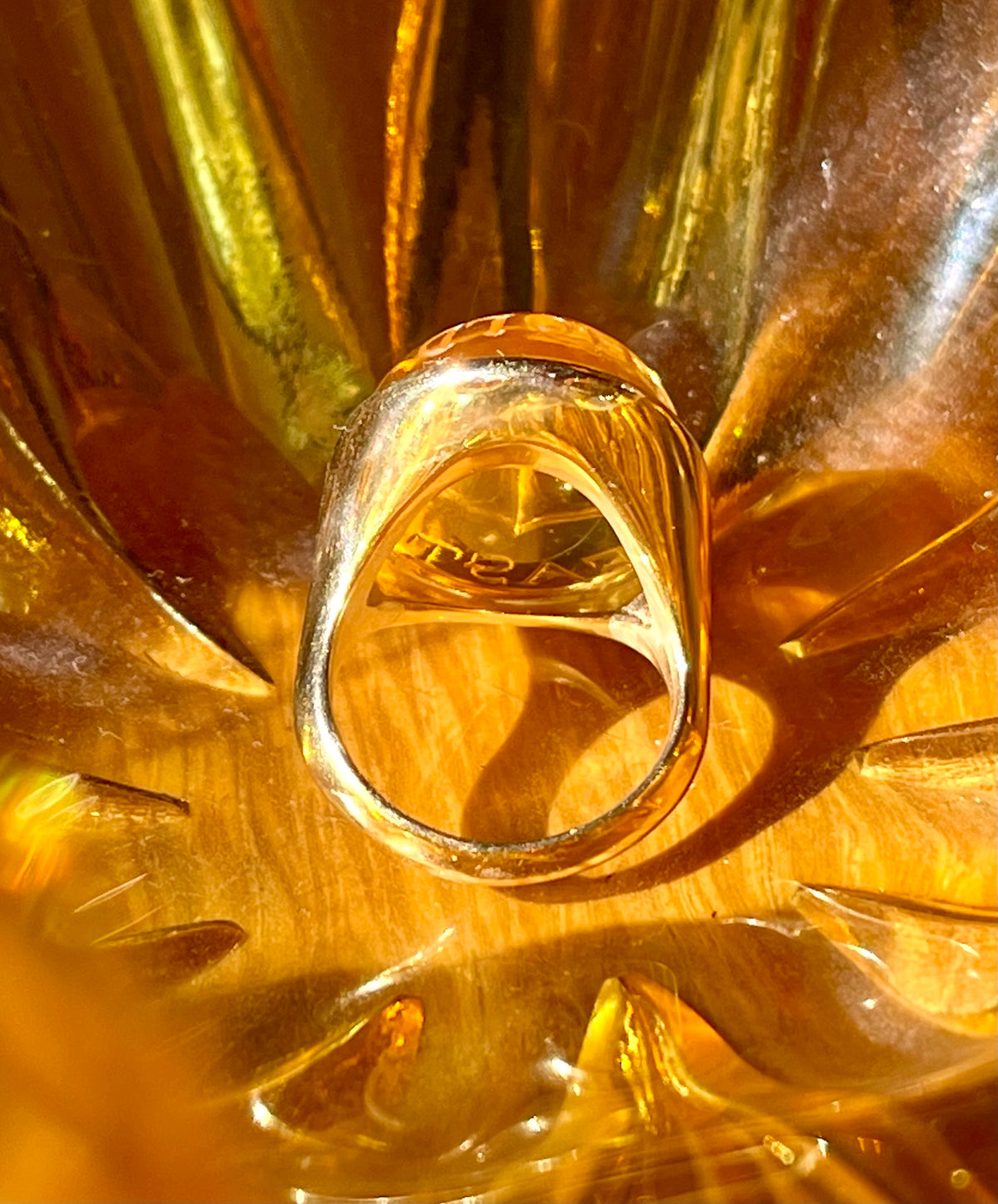 Hold Fast citrine anchor ring