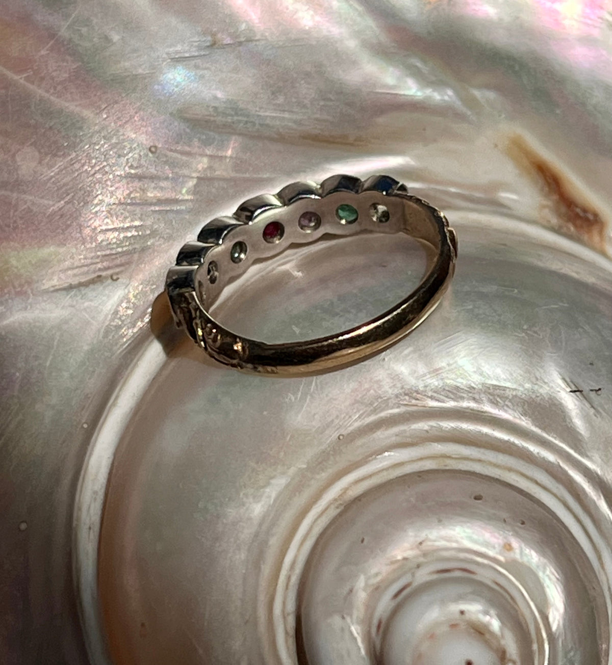 "Dearest" acrostic ring