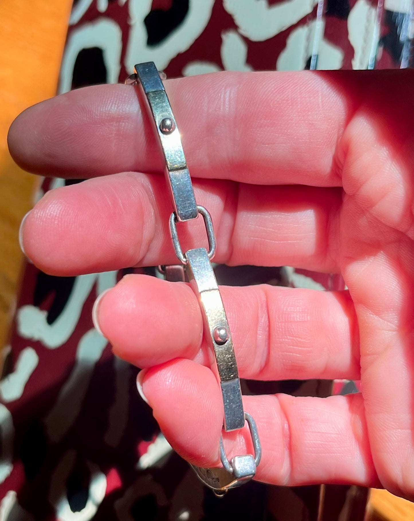 Vintage Gucci Sterling and 18k bracelet