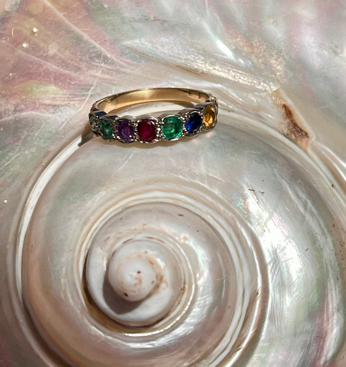 "Dearest" acrostic ring