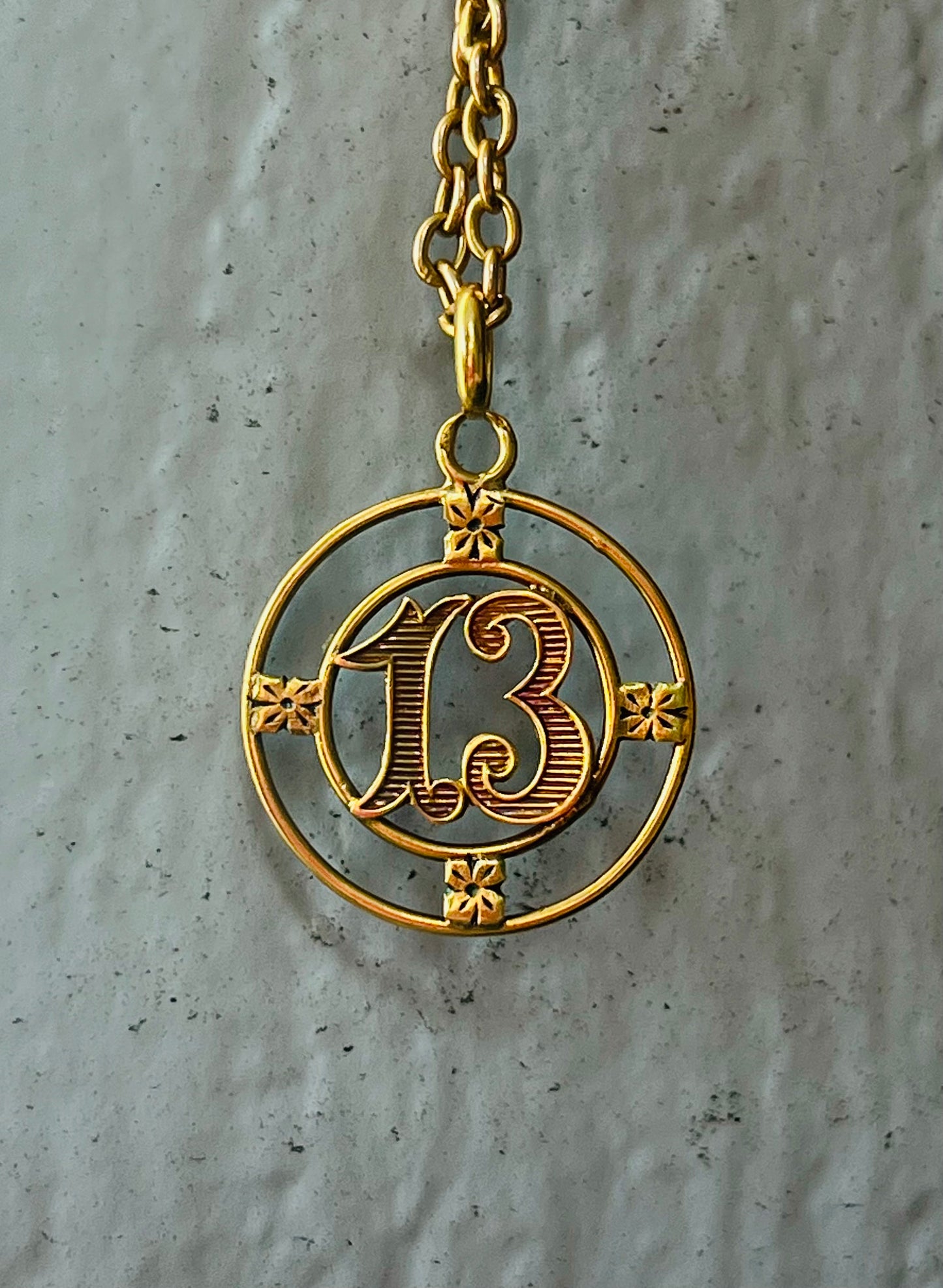 Lucky 13 18k charm