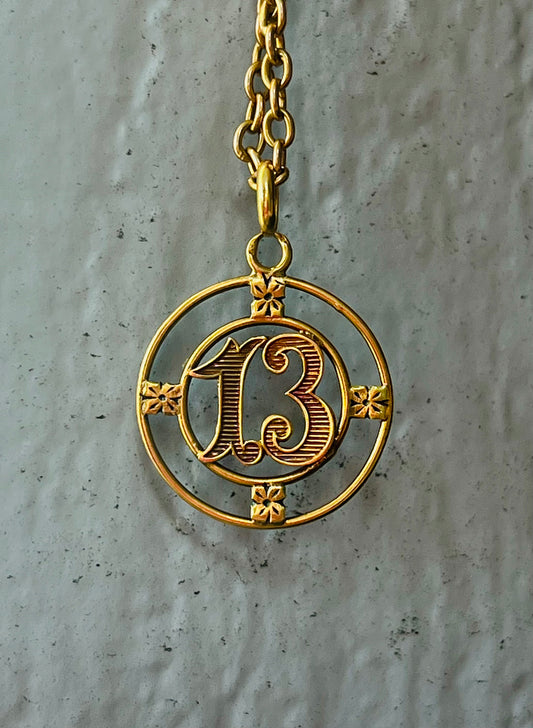 Lucky 13 18k charm