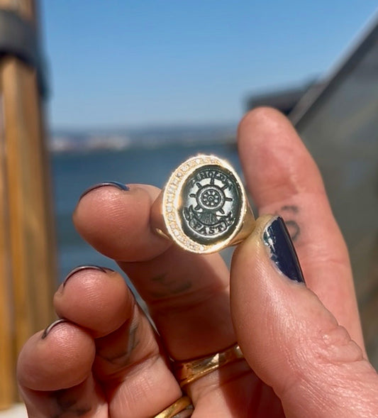 Hold Fast intaglio ring