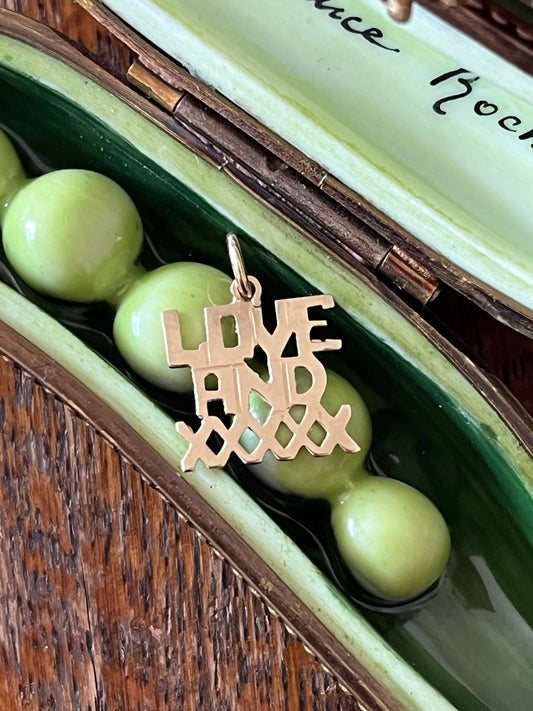 Love and kisses charm
