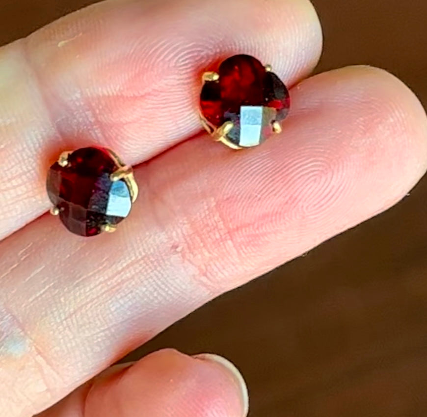 Garnet earrings