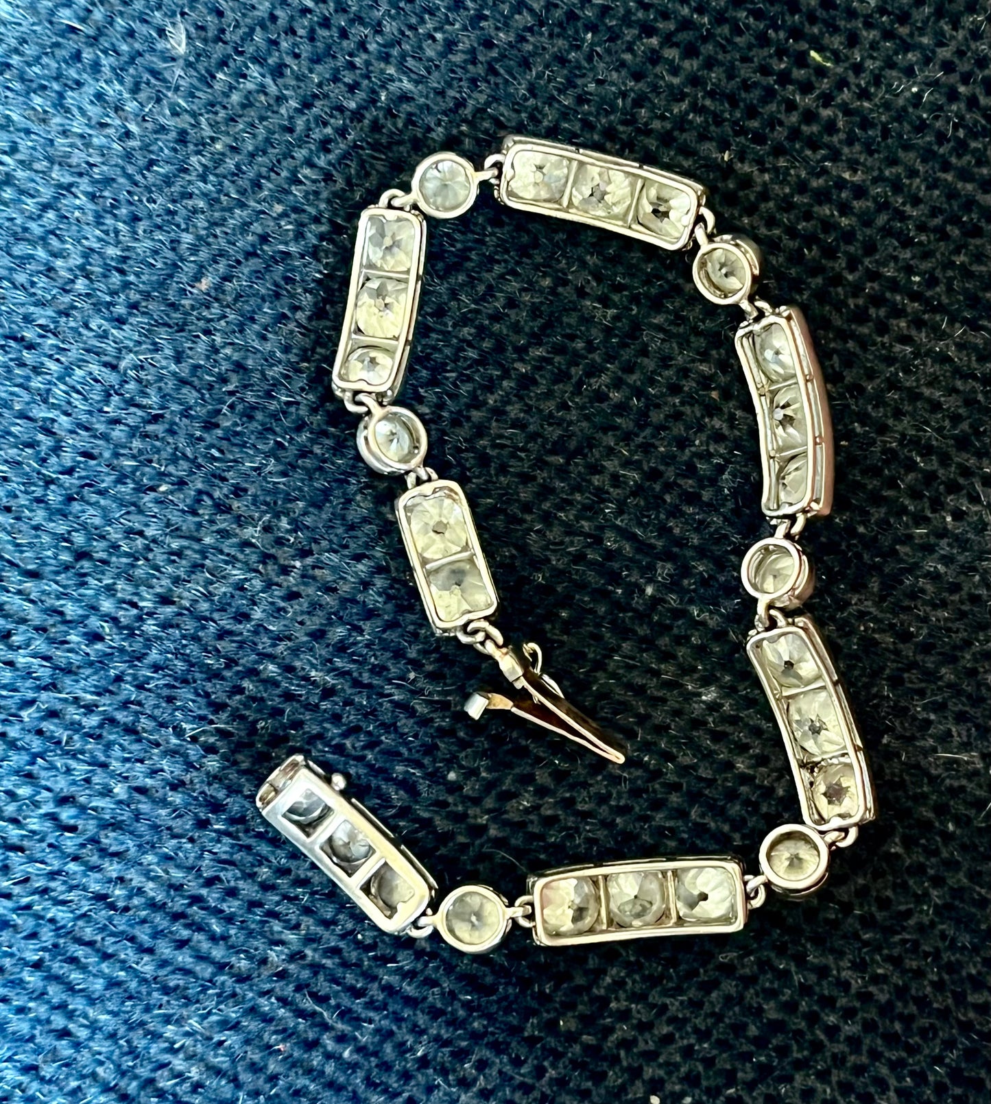 Old mine cut diamond bracelet
