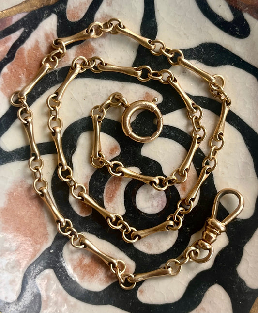 Bar link watch chain