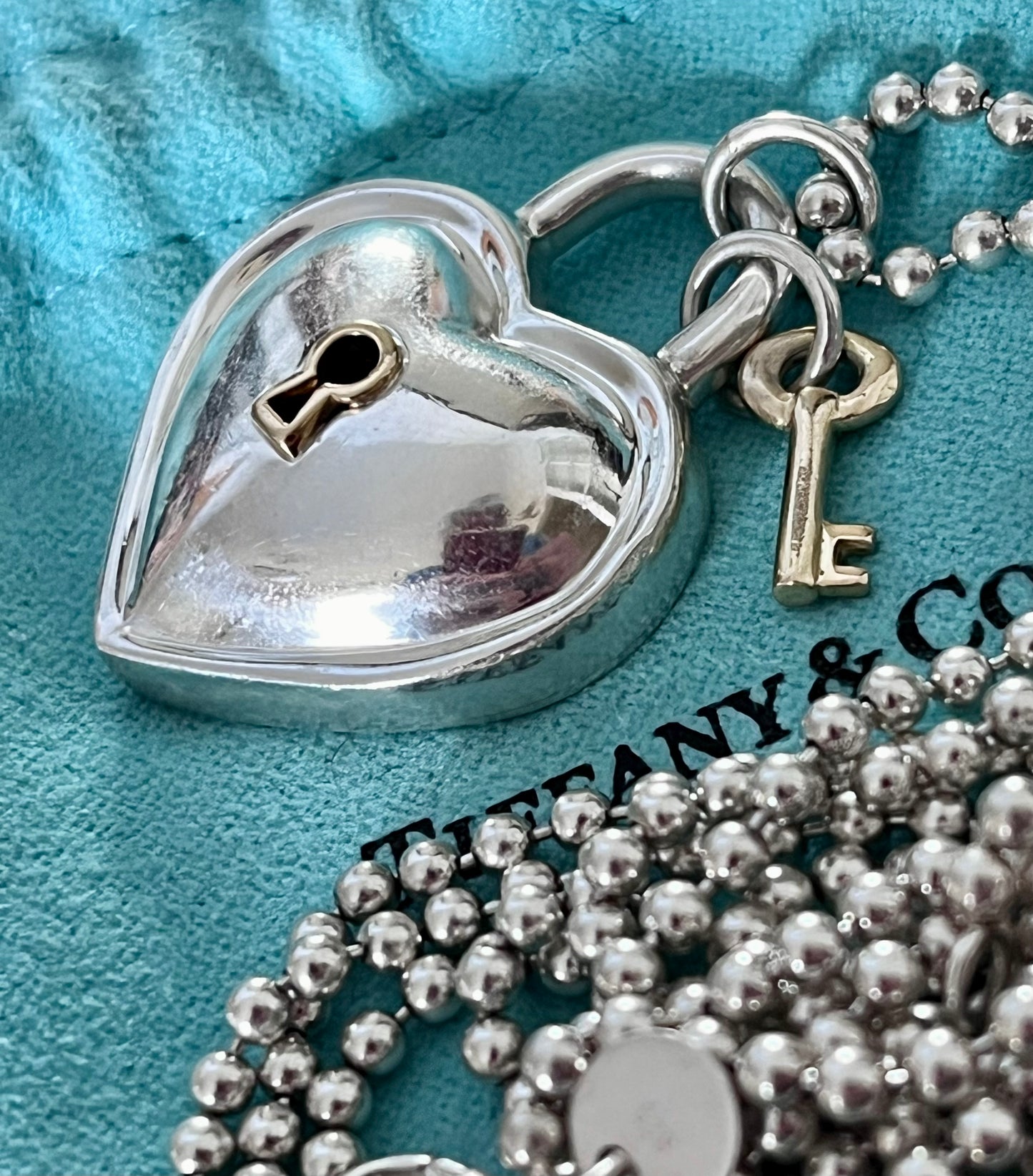Tiffany silver heart necklace