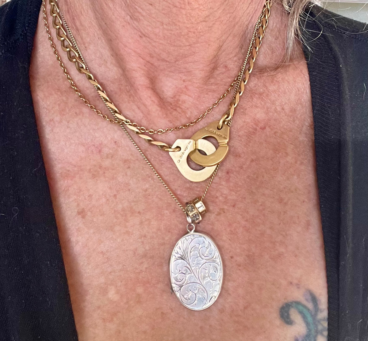 1970s sterling British locket