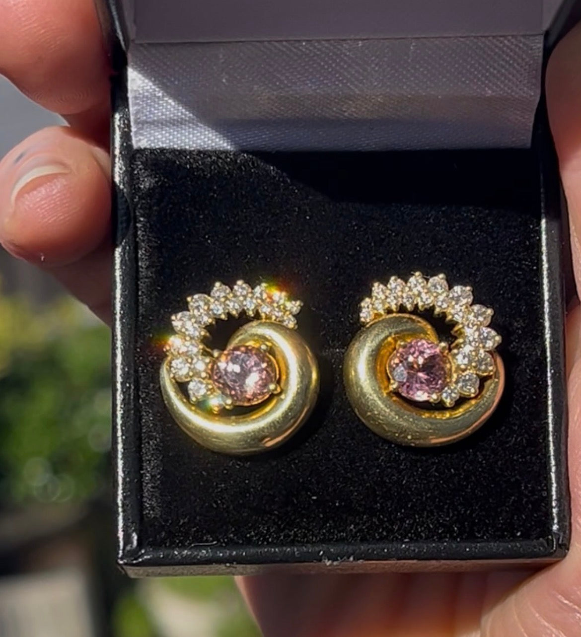 Jose Hess vintage 18k earrings