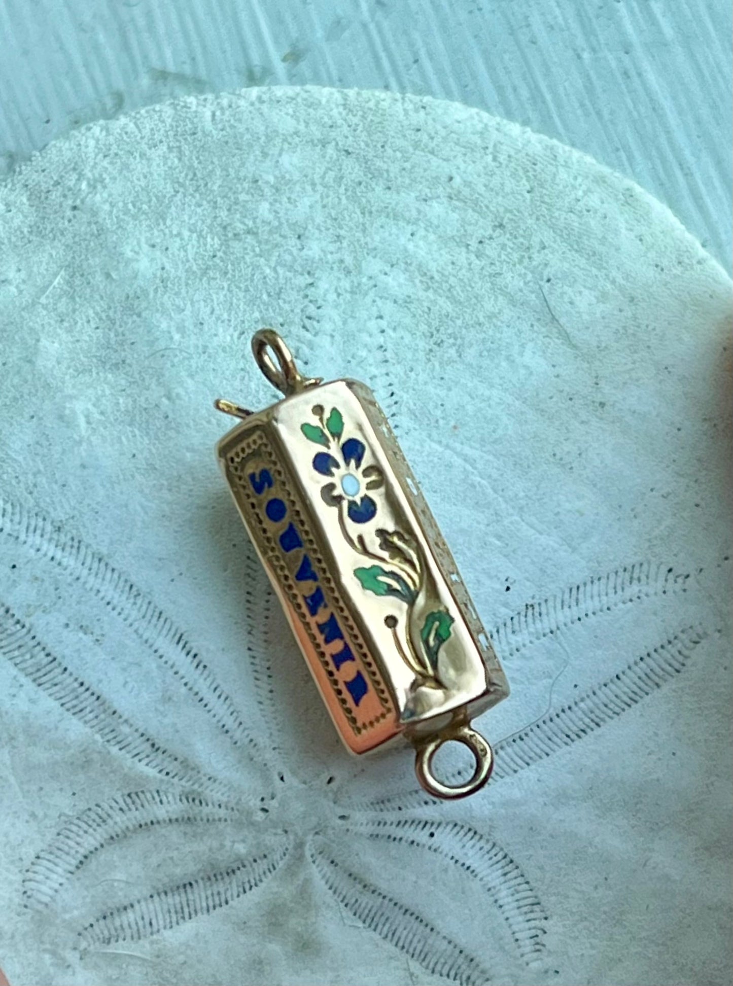 French antique barrel clasp