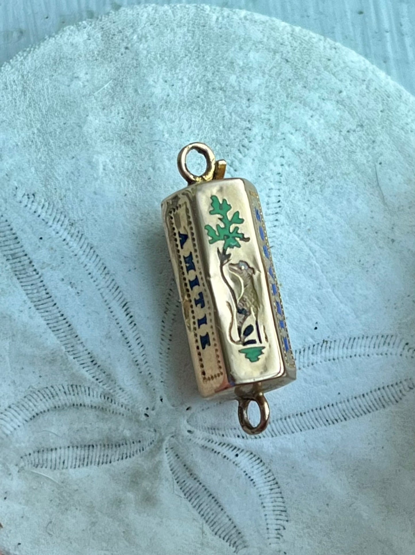 French antique barrel clasp