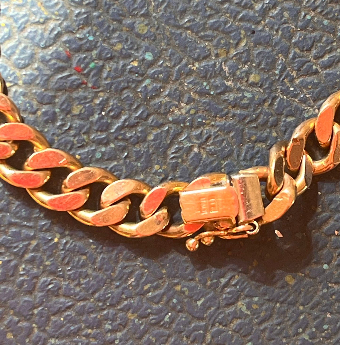 14k curb bracelet