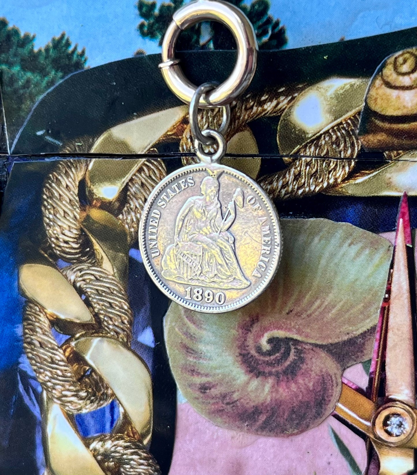 SUS silver love token