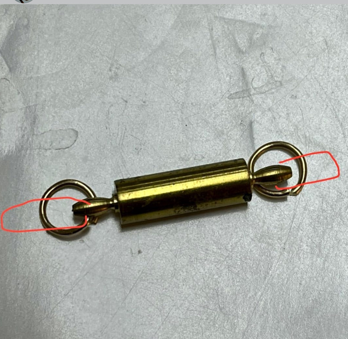 Rolling pin connector charm