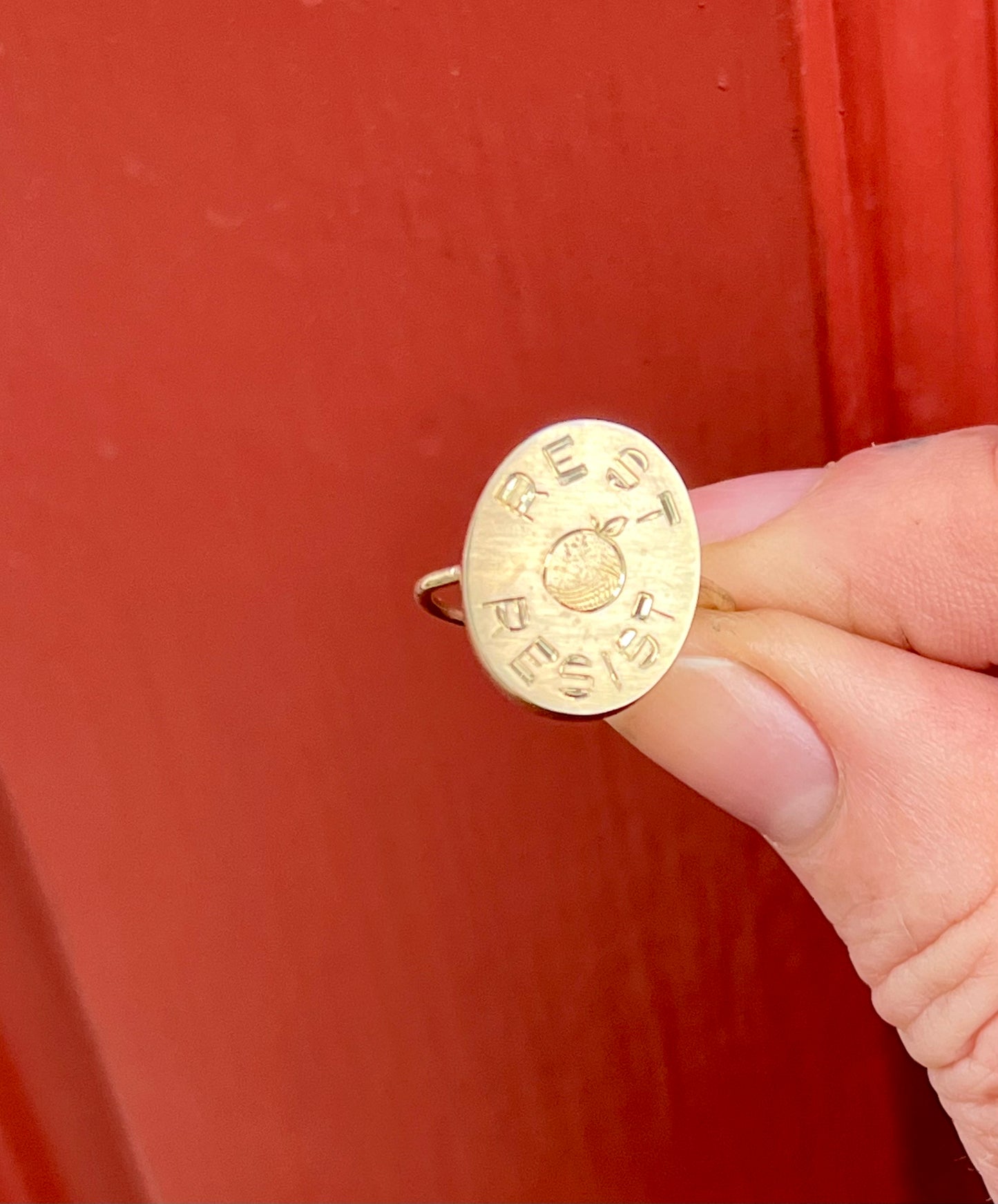Resist, Rest, Repeat ring