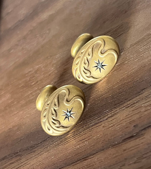 Victorian 14k cufflinks