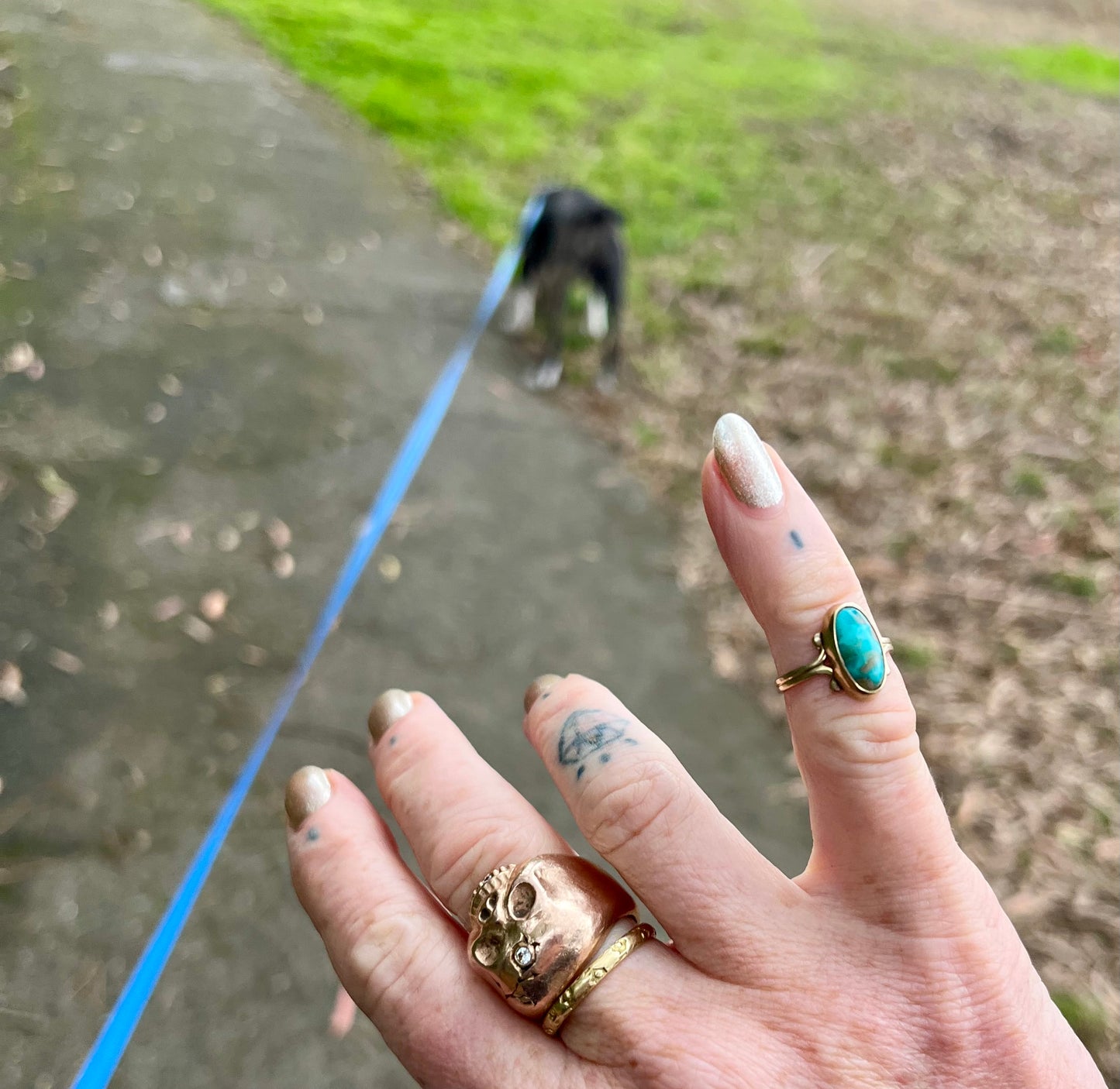 14k Victorian turquoise ring