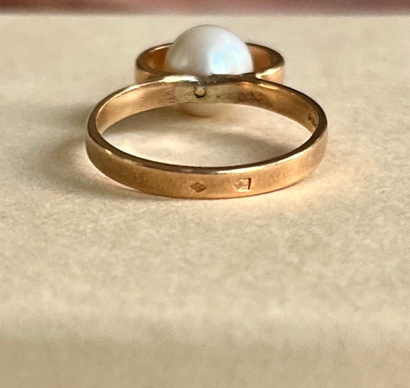 Dinh Van for Pierre Cardin pearl ring