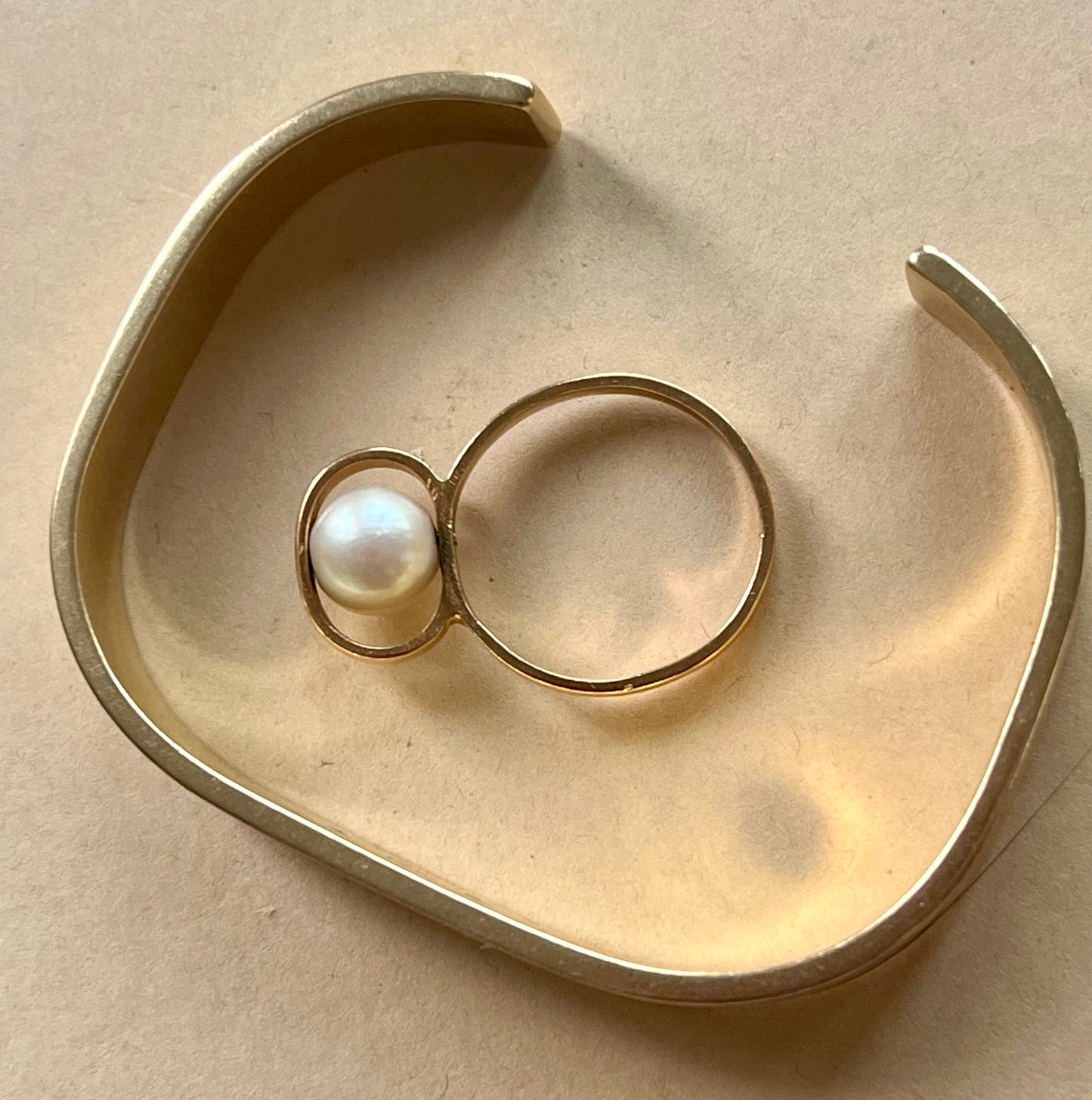 Dinh Van for Pierre Cardin pearl ring