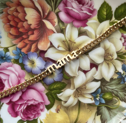 mama nameplate bracelet