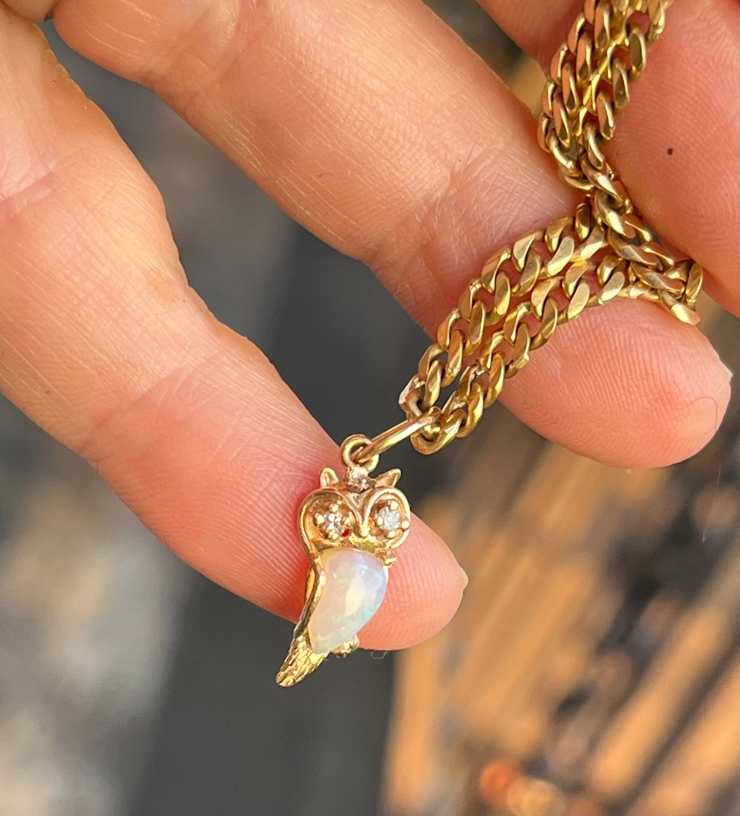 owl stickpin conversion charm